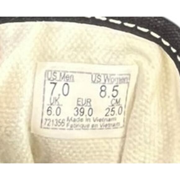 Womens Vans Old Skool Low Lift Canvas Sneakers Size 8.5 Black White - Picture 6 of 6